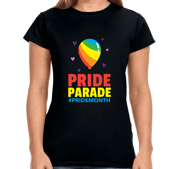 Pride Parade LGBT Pride Shirt Rainbow Graphic Tees Gay Womens T Shirts