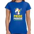 thumbnail image 1 of Pride Parade LGBTQ Flag Gay Pride Month Rainbow Lesbian Womens T Shirts, 1 of 8