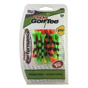 Pride Performance Plastic Golf Tees, Low-Resistance Head for Golf, Longer Drives, Durable & Stable Design, 3-1/4", Striped Citrus Mix – 25 Count