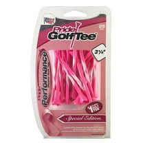 Pride Performance Breast Cancer Awareness Plastic Golf Tees - Low-Resistance, Enhanced Stability, 3.25" Pink Tees, 25 Count