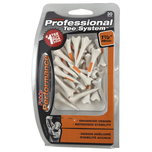 Pride Professional Tee System, 1.5 inch Pride Performance Golf Tee, 30 Count