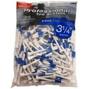 Pride Professional Tee System (PTS) 3 1/4" Wood Golf Tees – Color-Coded Lengths for Driver, Hybrid & Iron – 135 Count