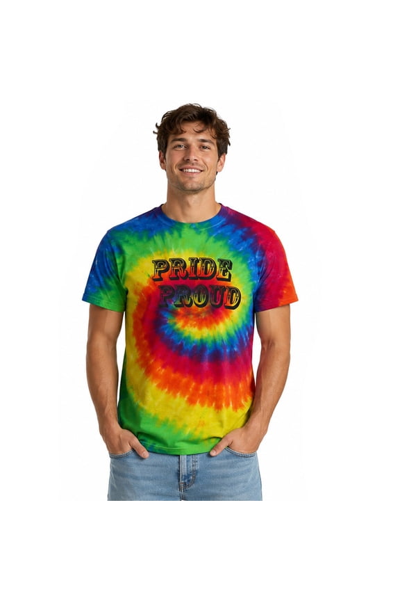 Pride Proud Adult Unisex Rainbow T-Shirt Gay Pride
