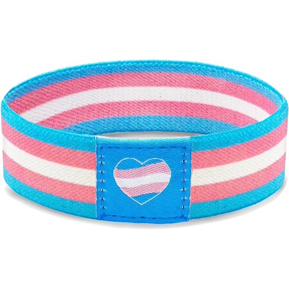 Pride Rainbow Bracelets Wristbands for Women & Men, Crystal, Style R5481