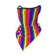 thumbnail image 1 of Pride Rainbow Flag Neck Gaiter Balaclava Face Scarf Mask Quick-Dry Half Masks For Women Men Sun Protection Breathable Dustproof, 1 of 7