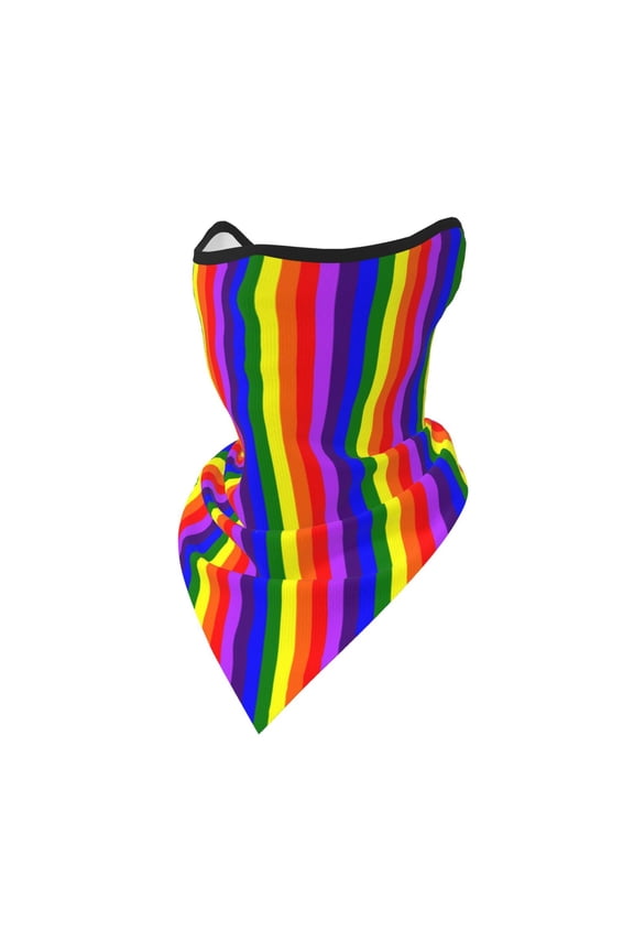 Pride Rainbow Flag Neck Gaiter Balaclava Face Scarf Mask Quick-Dry Half Masks For Women Men Sun Protection Breathable Dustproof