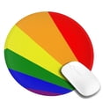 thumbnail image 1 of Pride Rainbow Flag Small Round MousePad 7.9x7.9 Inches Non-Slip Rubber Base MousePad for Office Laptop Computer, 1 of 6