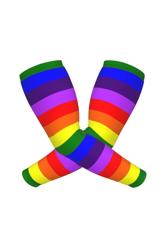 Pride Rainbow Flag Sports Compression Arm Sleeves Football Baseball Basketball Cycling Tennis For Men Women