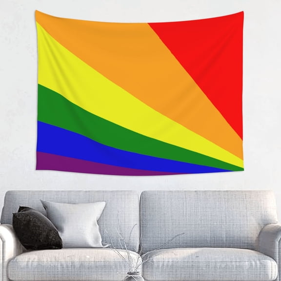 Pride Rainbow Flagtapestry Aesthetic Tapestry Wall Hanging For Room Bedroom Dorm Room Decor 29x37 Inches