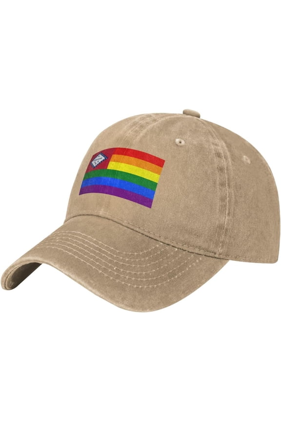 Pride Rainbow LGBT Flag of Arkansas Baseball Cap Women Men Hat Vintage Trucker Sun Hat Dad Cowboy Hats