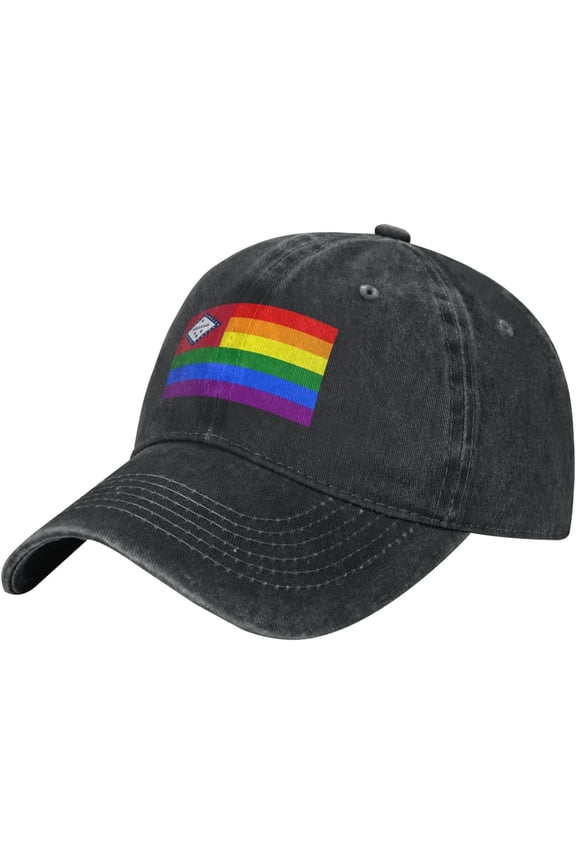 Pride Rainbow LGBT Flag of Arkansas Baseball Cap Women Men Hat Vintage Trucker Sun Hat Dad Cowboy Hats