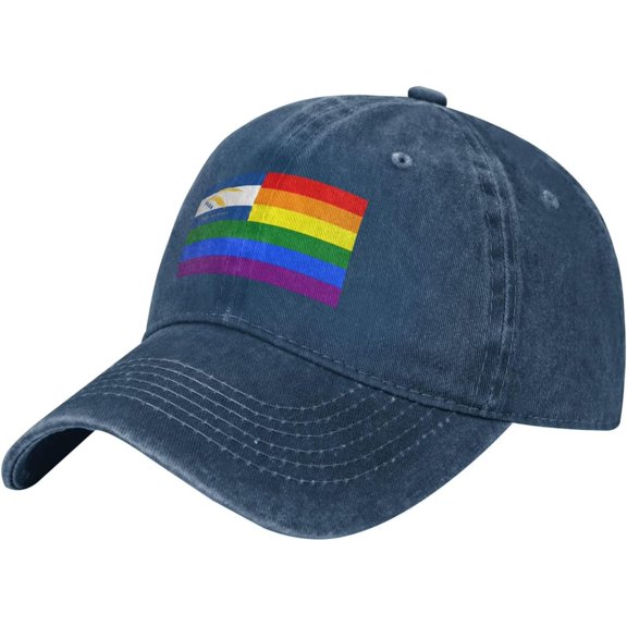 Pride Rainbow LGBT Flag of Johnston Atoll Local Baseball Cap Women Men Hat Vintage Trucker Sun Hat Dad Cowboy Hats