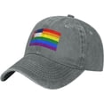 thumbnail image 1 of Pride Rainbow LGBT Flag of North Carolina Baseball Cap Women Men Hat Vintage Trucker Sun Hat Dad Cowboy Hats, 1 of 8