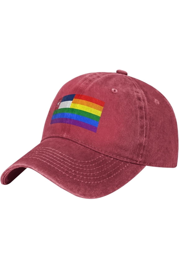 Pride Rainbow LGBT Flag of North Carolina Baseball Cap Women Men Hat Vintage Trucker Sun Hat Dad Cowboy Hats