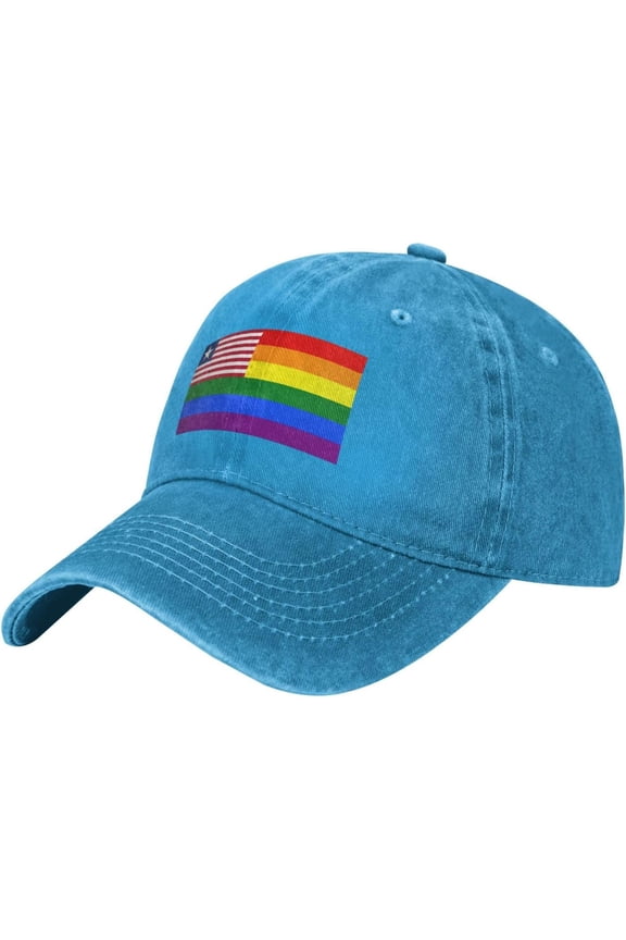 Pride Rainbow LGBT Florida Flag Baseball Cap Women Men Hat Vintage Trucker Sun Hat Dad Cowboy Hats