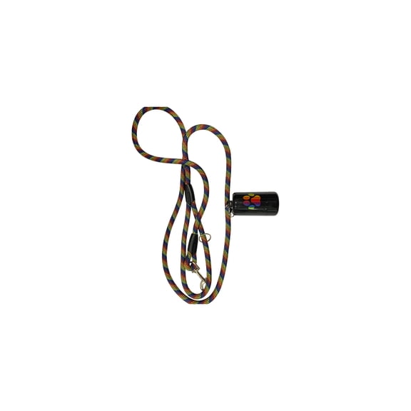Pride Rainbow Pet Leash and Waste Bag Holder