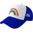 thumbnail image 1 of Pride Rainbow Trucker Hat for Men Women, Lesbian Gay Bisexual Transgender LGBT Baseball Cap Mesh Caps, 1 of 7