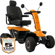 Pride Redesigned Baja Wrangler 2, Heavy Duty Outdoor Mobility Scooter, 450 lbs. Weight Capacity,