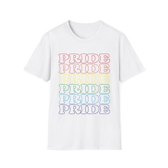 Pride Repeated (Unisex Softstyle T-Shirt) - Cre8ta