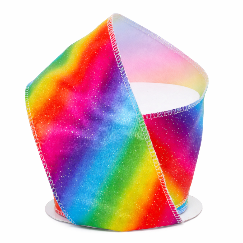 Pride Rainbow Satin Decorative Ribbon – 2 1/2” x 10 Yards, LGBTQ ...