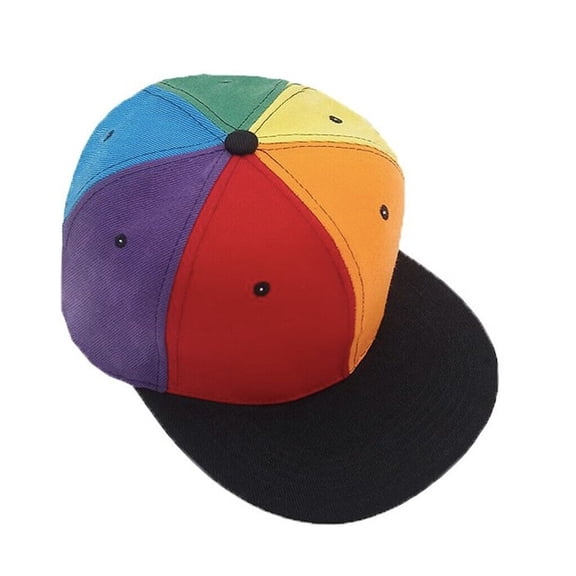 Pride Shack - 6 Panel Full RainbowBaseball Hat - LGBTQ Gay and Lesbian Pride Cap