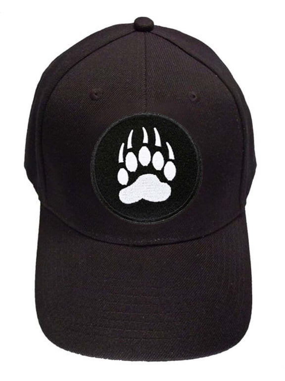 - Black Baseball Hat Gay Bear Pride Paw Symbol - GLBT Gay Pride Cap