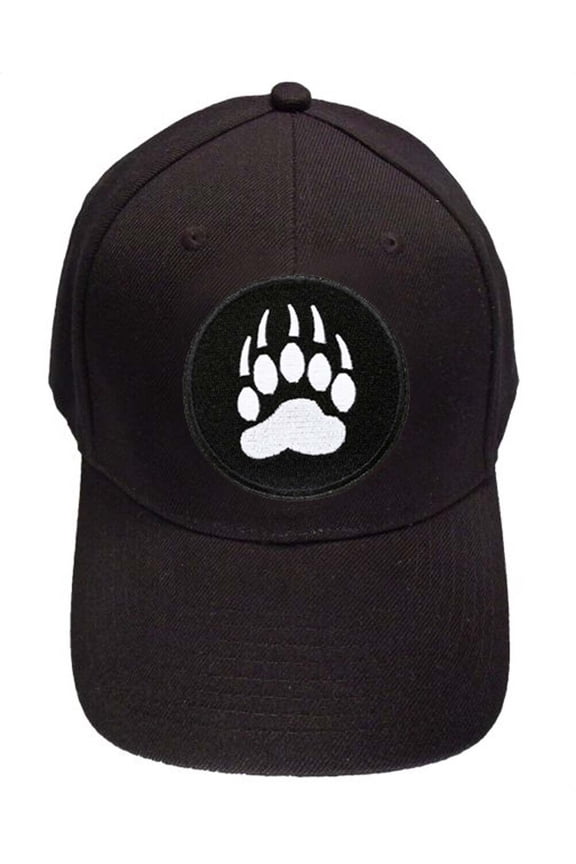 - Black Baseball Hat Gay Bear Pride Paw Symbol - GLBT Gay Pride Cap