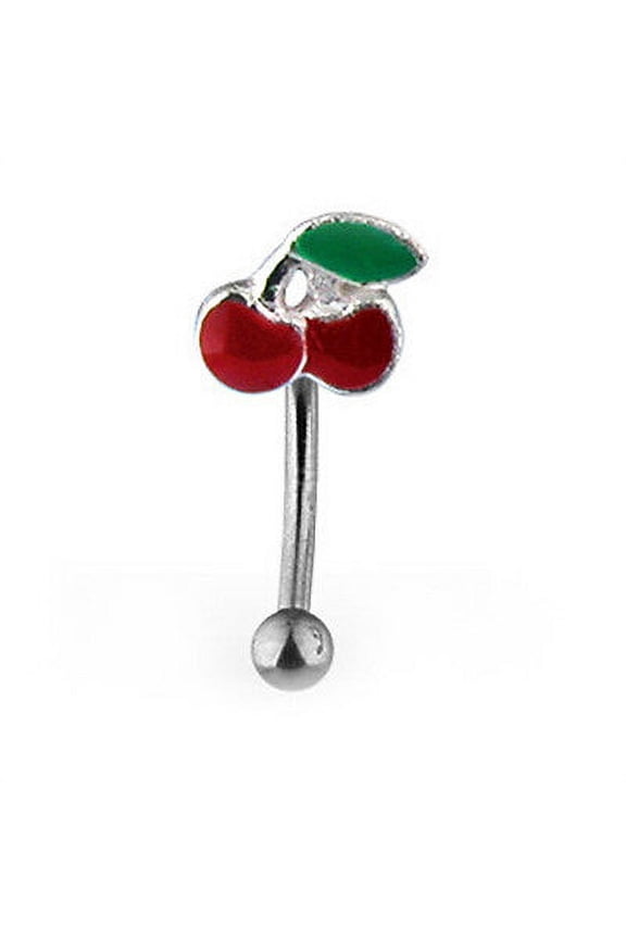 - Cherry Eyebrow Ring (Eye / Body Jewelry / Lesbian Pride)