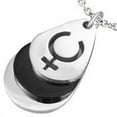 thumbnail image 1 of Pride Shack - Lesbians Triple Plated Female Symbol - Gay Pride Pendant Necklace, 1 of 1