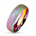thumbnail image 1 of Pride Shack - Rainbow Anodized Glitter Ring - Gay & Lesbian Pride Steel Ring, 1 of 1