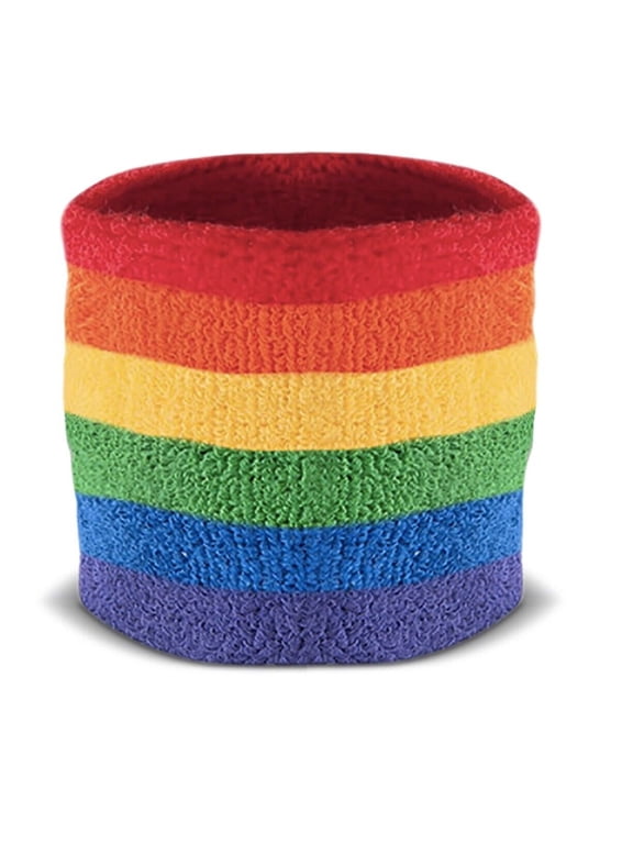 Rainbow Wristband Sport Wristlet Gay and Lesbian LGBT Pride Bracelet