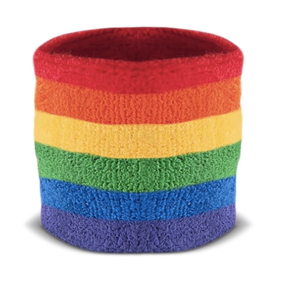 Pride Shack Rainbow Wristband Sport Wristlet Gay and Lesbian LGBT Pride Bracelet