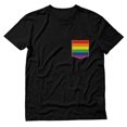 thumbnail image 1 of Pride Shirt for Men - Rainbow Pocket Print Tee - Supportive LGBTQ Apparel for Pride Parade - Comfortable Cotton T-Shirt - Perfect Gay Rights Support Gift, 1 of 5