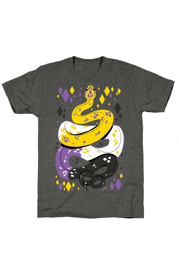 Pride Snakes Non-binary Unisex Triblend Tee Tee Shirt Sweatshirt Hoodie