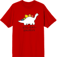 thumbnail image 1 of Pride Ste-Gay-Saurus Crew Neck Short Sleeve Adult T-shirt
-XS-Red, 1 of 3