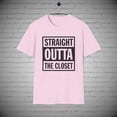 thumbnail image 1 of Pride T-Shirt, LGBTQ Pride Tee, Straight Outta the Closet Equality tee, 1 of 1