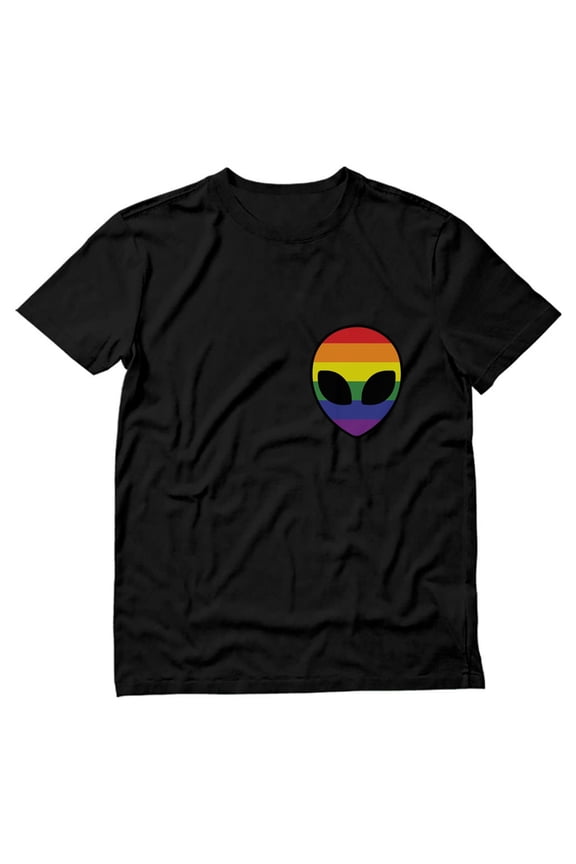 Pride T-Shirt - LGBTQ Purride Design - Unisex Casual Wear - Quality Graphic Print - Ideal for Pride Parades and Festivals - Large Black