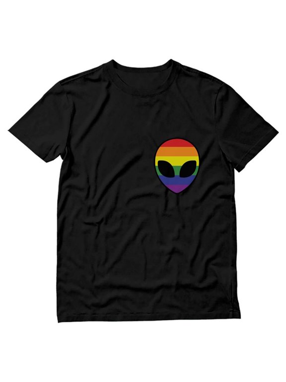 Pride T-Shirt - LGBTQ Purride Design - Unisex Casual Wear - Quality Graphic Print - Ideal for Pride Parades and Festivals - Medium Black