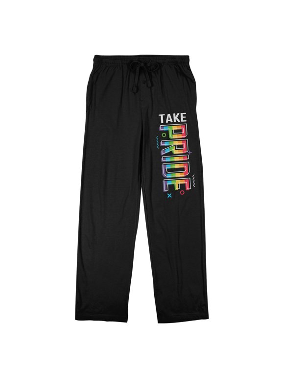 Pride Take Pride Men's Black Sleep Pajama Pants-Large