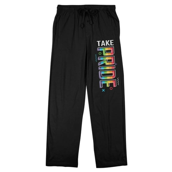 Pride Take Pride Men's Black Sleep Pajama Pants-XXL