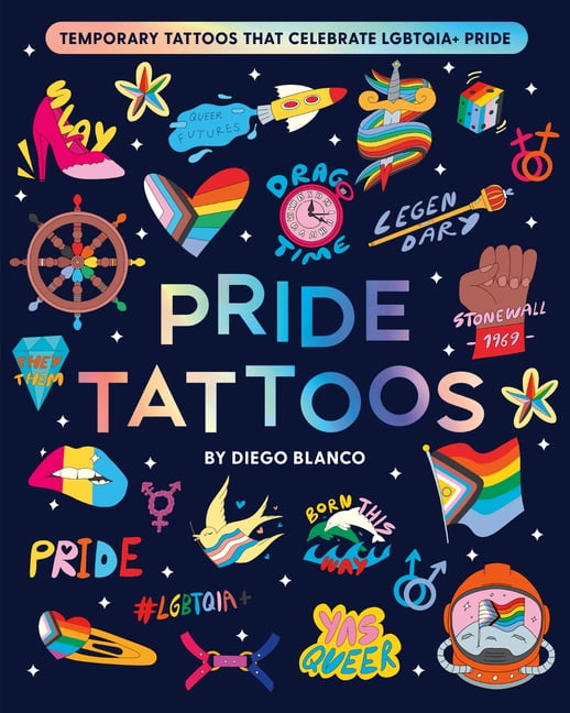 Pride Tattoos: Temporary Tattoos That Celebrate Lgbtqia+ Pride, (Paperback)