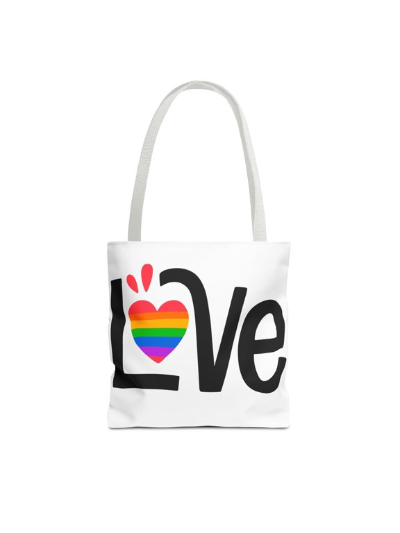 Pride Tote Bag (AOP),Love shopping bag, Pride beach tote bag