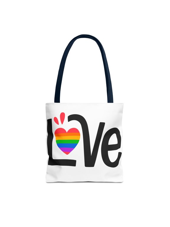 Pride Tote Bag (AOP),Love shopping bag, Pride beach tote bag