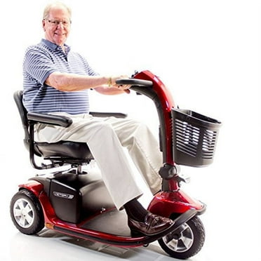 Pride VICTORY 10 Pride 3-wheel Electric Mobility Scooter SC610 - RED