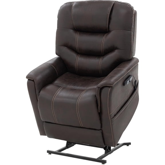 Pride VivaLift! Elegance 2 Lift Chair, 400 lbs. Weight Capacity, True-Infinite Positioning, Walnut