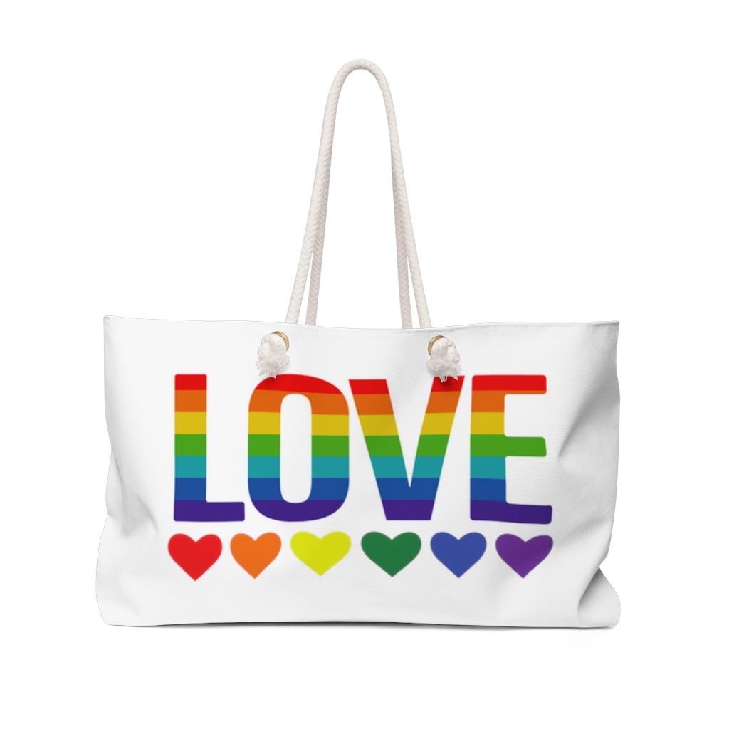 Pride Weekender Bag, White, Unisex, Luggage, Cosplay Moon Overnight