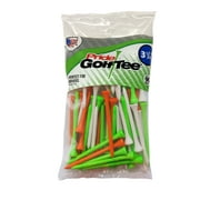PrideSports 3.25” Citrus Mix Wood Golf Tees – Durable Wood Tees for Consistent Performance, 90 Count