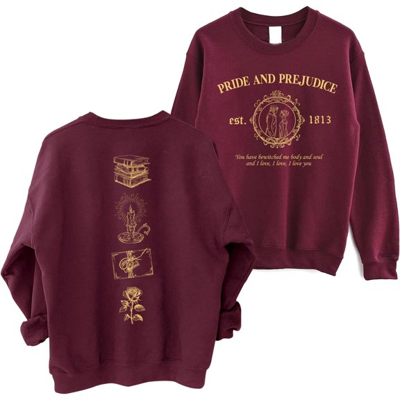 Pride and Prejudice Sweatshirt - Jane Austen Sweater, Pemberley Literary Bookish Gifts