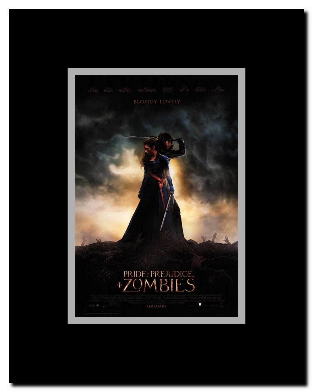 Pride and Prejudice and Zombies Framed Movie Poster