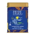 thumbnail image 1 of Pride of India | Darjeeling Amber Afternoon Black Tea | 15 Pyramid Full Leaf Individually Wrapped Tea Bags | Mellow, Smooth, Flowery Taste | Single Estate Certified Tea | Fragrant, High Caffeine, 1 of 8